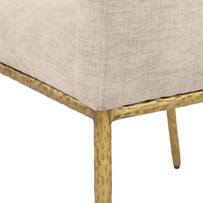 Shiloh Beige Chenille Fabric Dining Chair