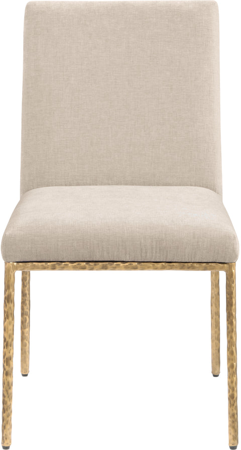 Florence Beige Chenille Fabric Upholstered Dining Side Chair , 2-Piece (Style 2)
