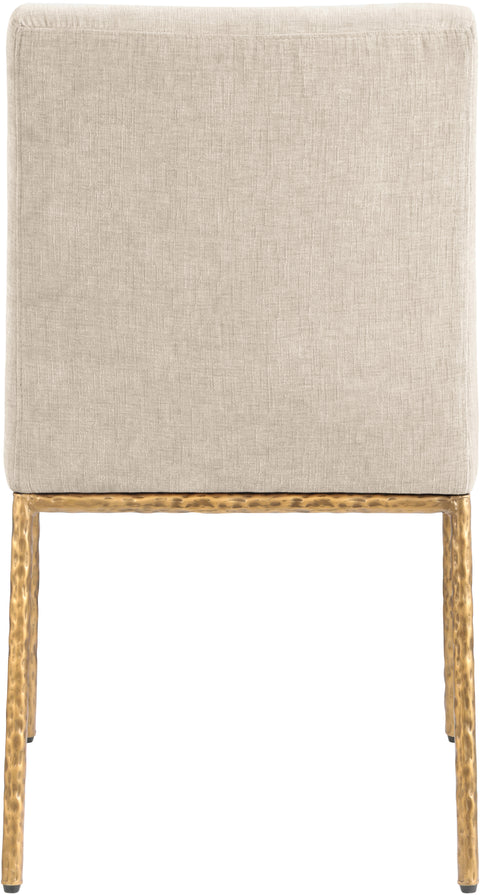 Florence Beige Chenille Fabric Upholstered Dining Side Chair , 2-Piece (Style 2)