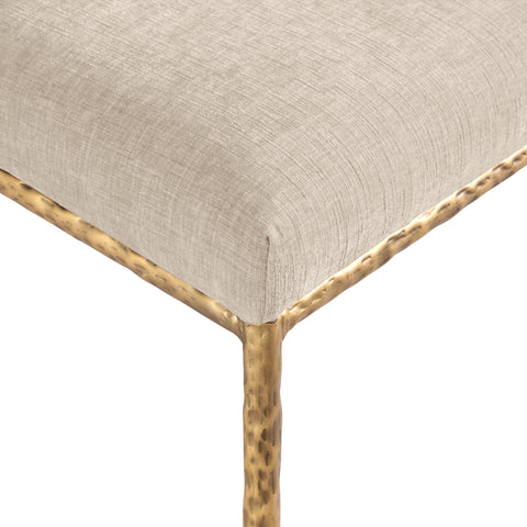 Florence Beige Chenille Fabric Upholstered Dining Side Chair , 2-Piece (Style 2)