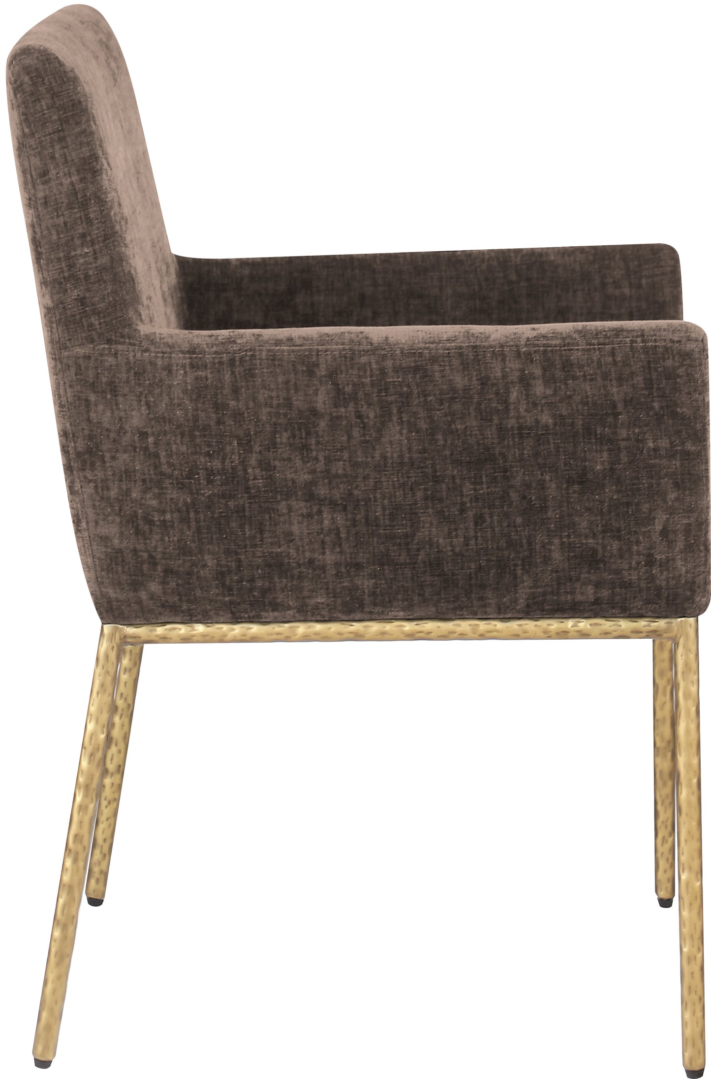 shiloh brown chenille fabric dining chair