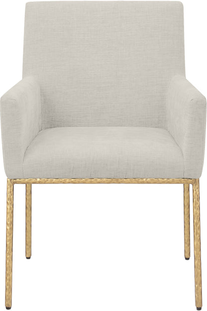 Shiloh Cream Chenille Fabric Dining Chair