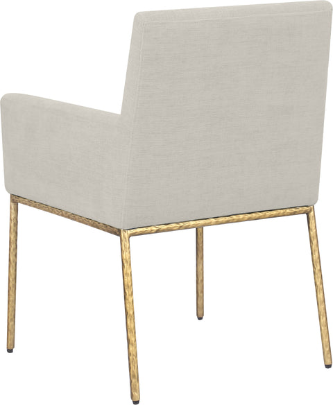Shiloh Cream Chenille Fabric Dining Chair