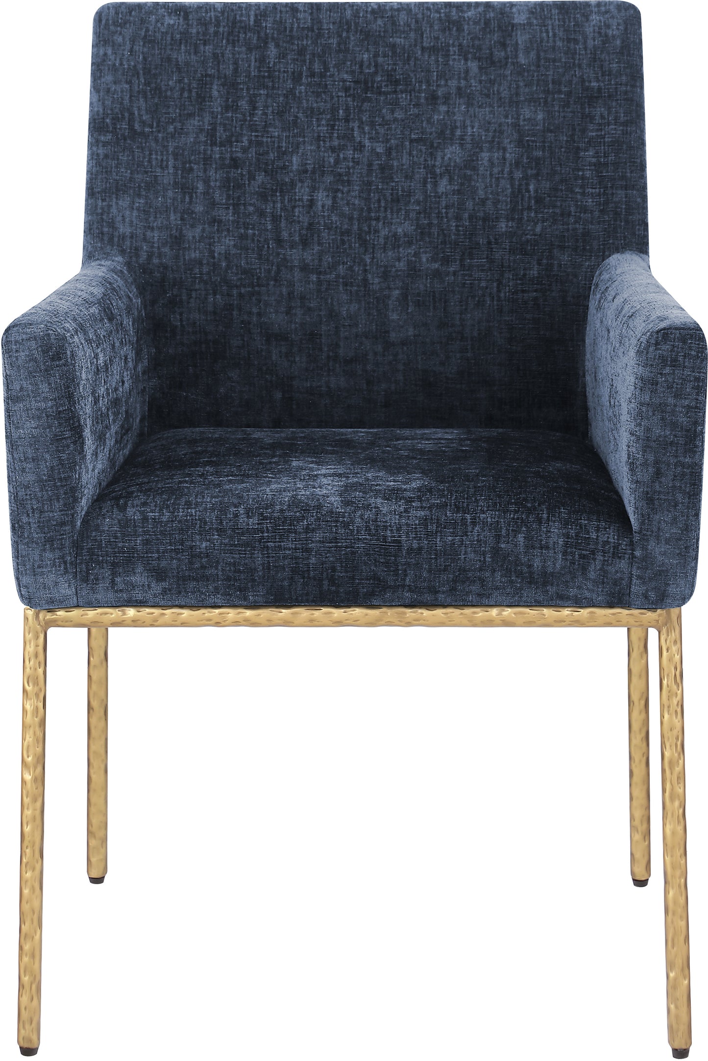 shiloh navy chenille fabric dining chair