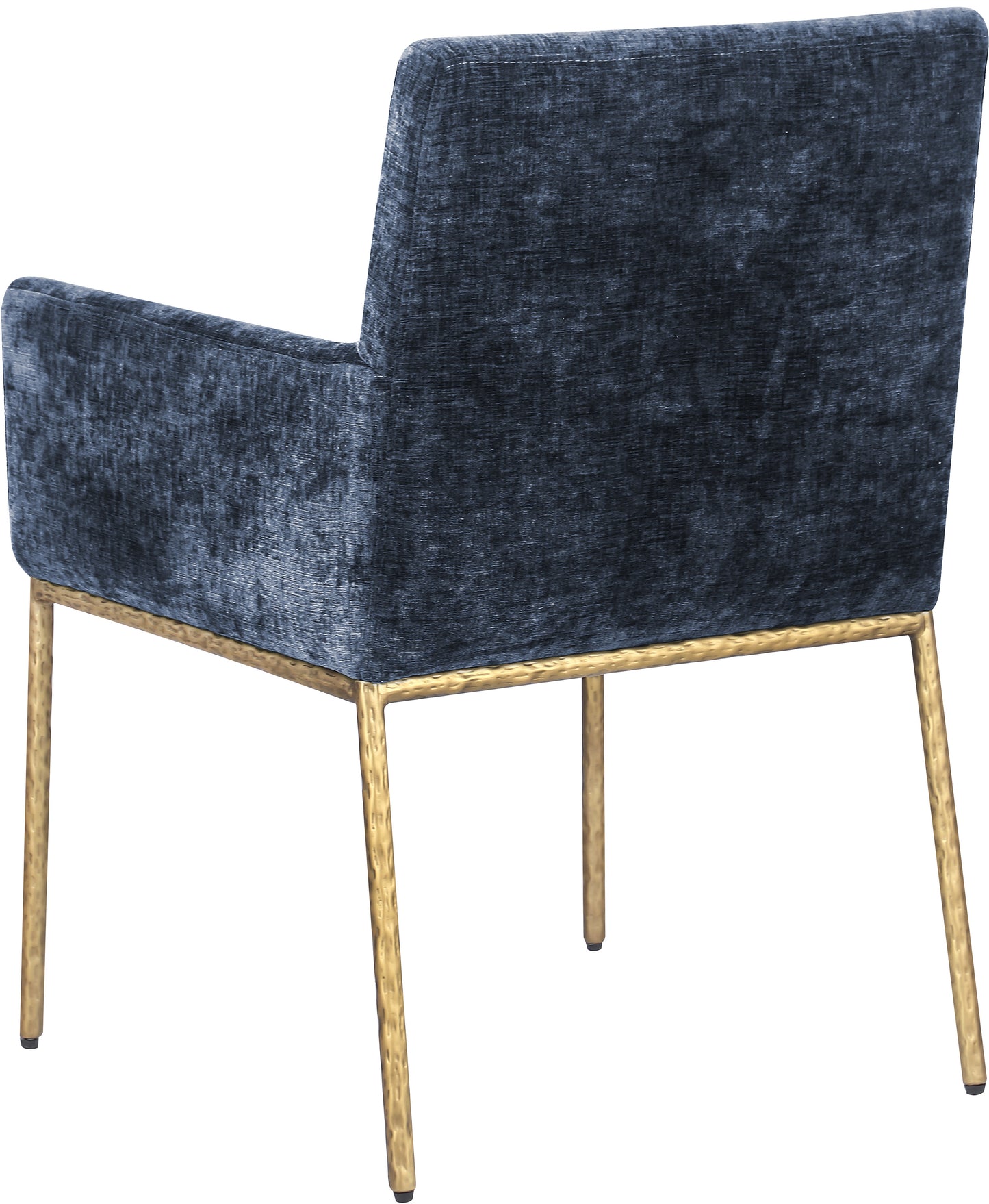 shiloh navy chenille fabric dining chair