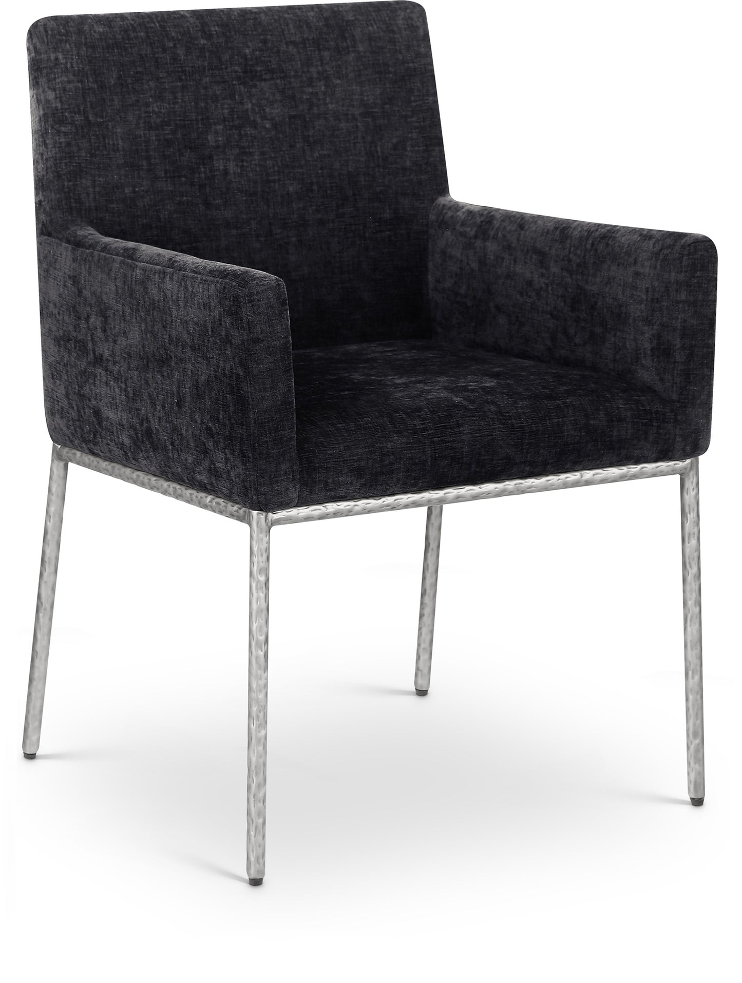 shiloh black chenille fabric dining chair