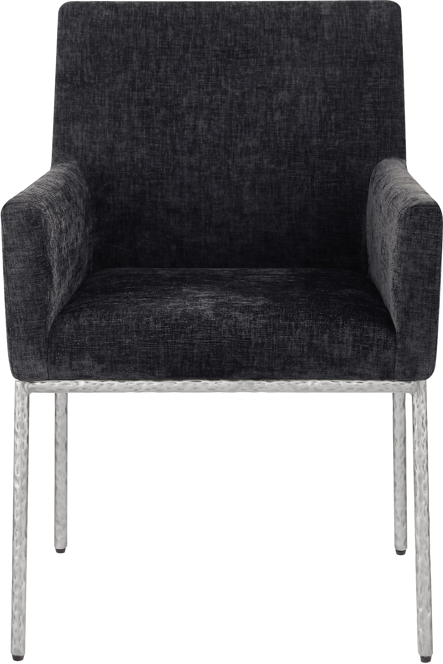 shiloh black chenille fabric dining chair