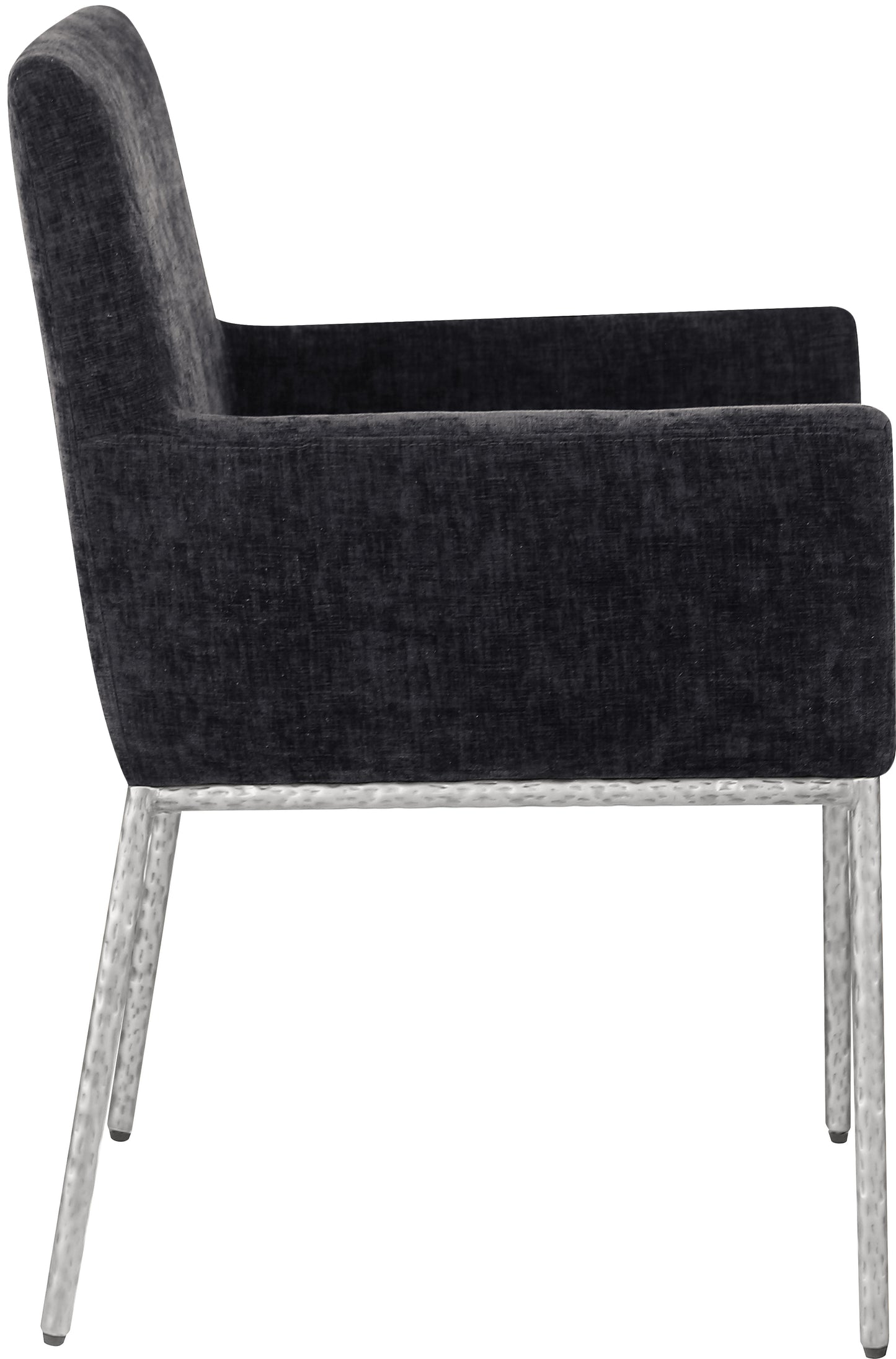 shiloh black chenille fabric dining chair