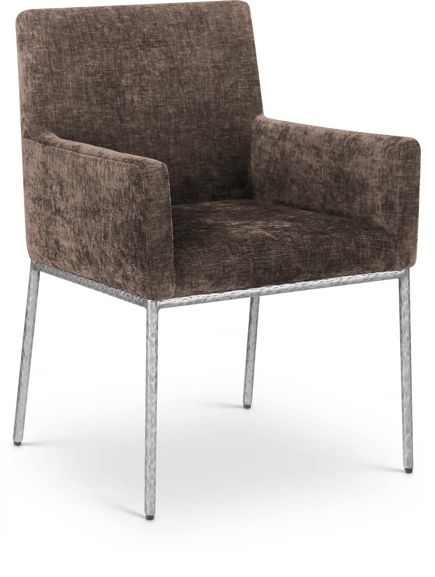 shiloh brown chenille fabric dining chair