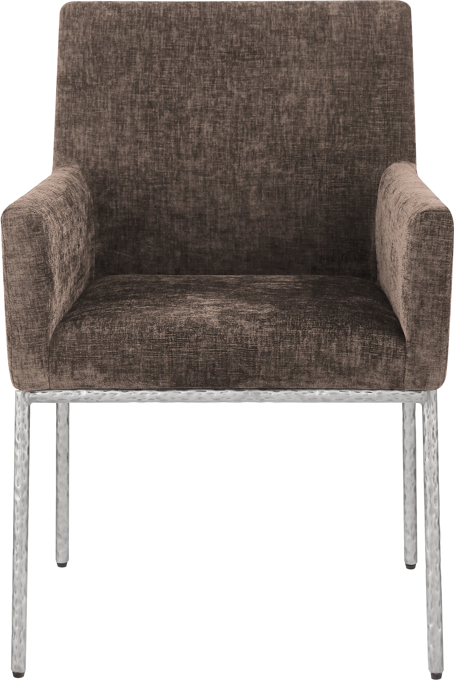 shiloh brown chenille fabric dining chair