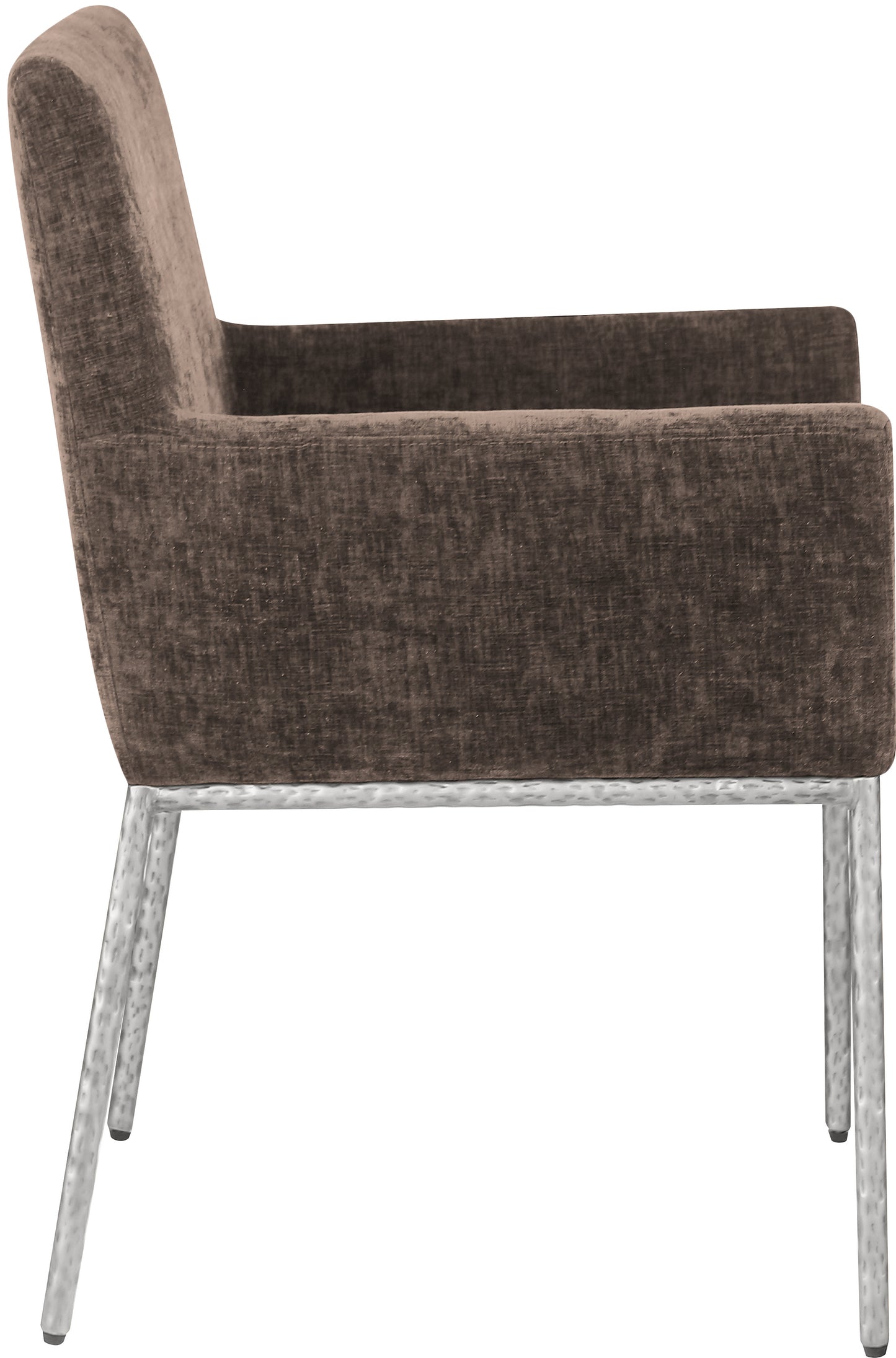 shiloh brown chenille fabric dining chair