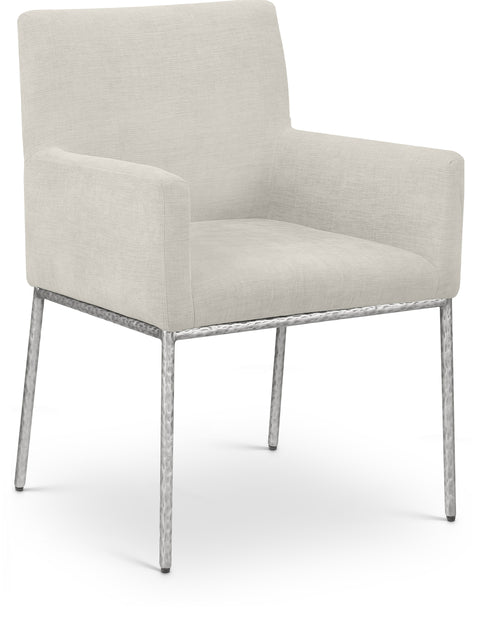 Shiloh Cream Chenille Fabric Dining Chair