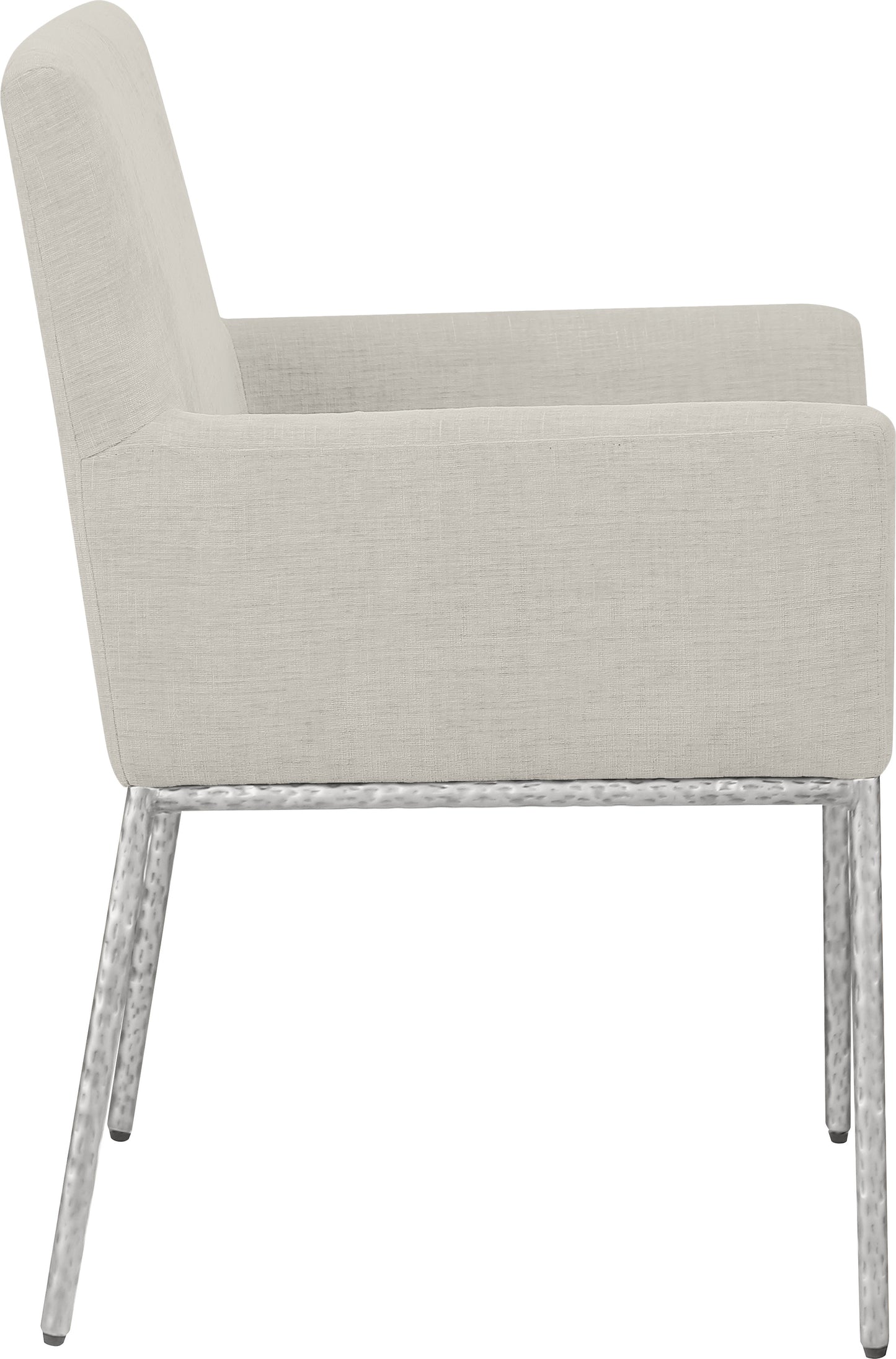 shiloh cream chenille fabric dining chair