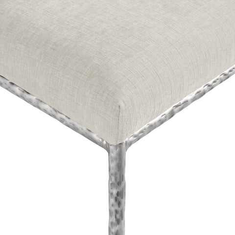 Florence Cream Chenille Fabric Upholstered Dining Side Chair , 2-Piece (Style 3)