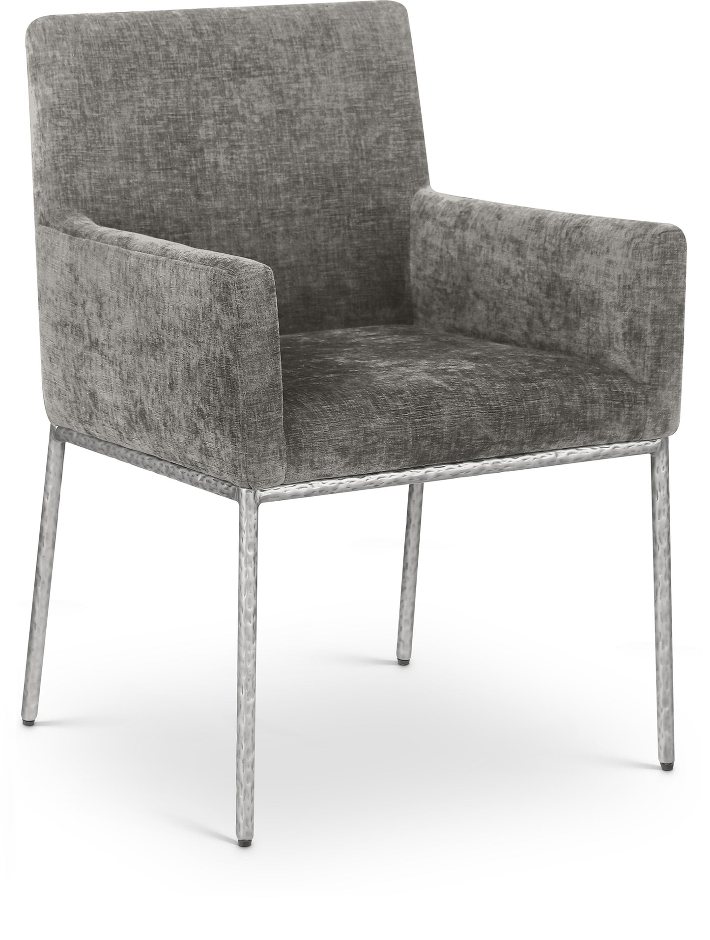 shiloh grey chenille fabric dining chair