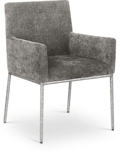 Shiloh Grey Chenille Fabric Dining Chair