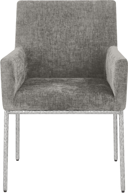 Shiloh Grey Chenille Fabric Dining Chair