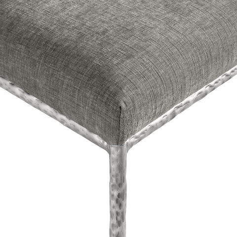 Florence Grey Chenille Fabric Upholstered Dining Side Chair , 2-Piece (Style 2)