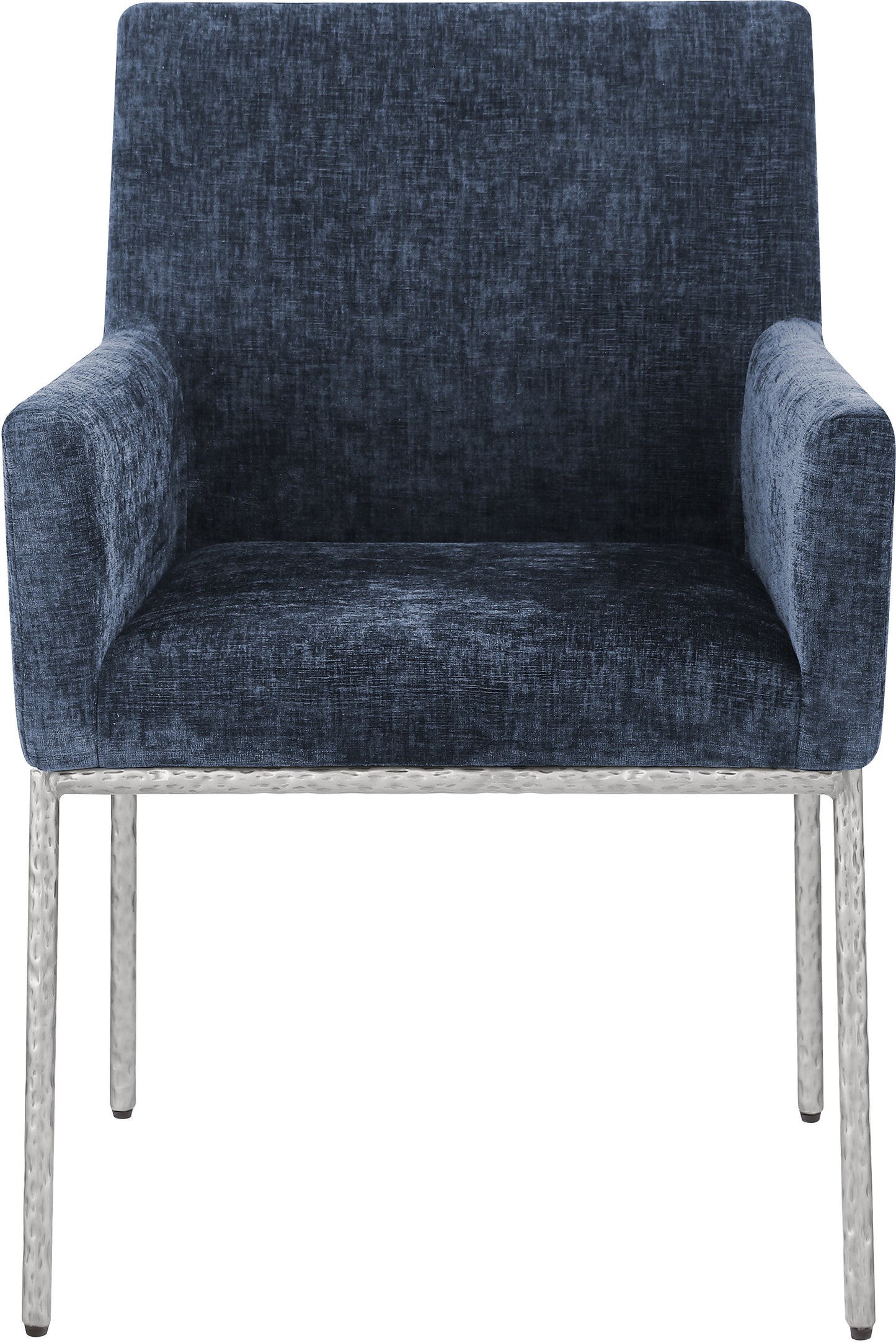 shiloh navy chenille fabric dining chair