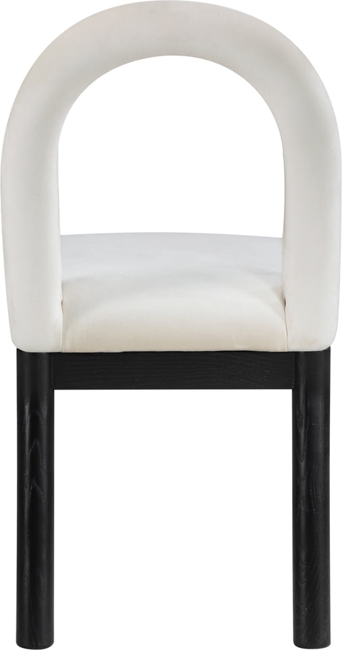 Noelle Velvet Upholstered Dining Chair, 1 Piece (Configuration 2)