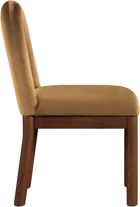 Greer Saddle Velvet Upholstered Dining Chair , 1 Piece (Style 3)