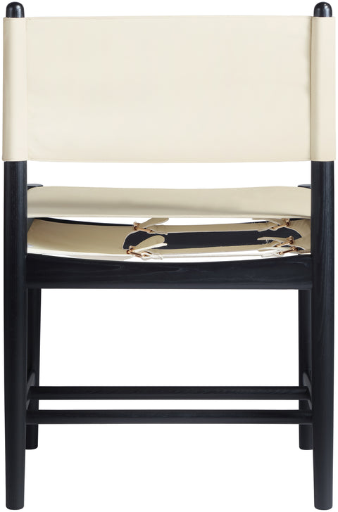 Isolde Cream Vegan Leather Upholstered Dining Chair , 2-Piece (Style 2)