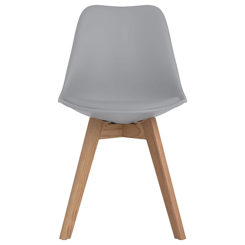 Kingman Polypropylene Dining Side Chair Grey (Set of 2)Grey
