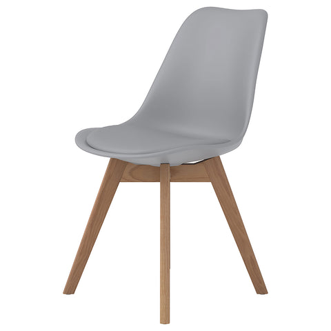 Kingman Polypropylene Dining Side Chair Grey (Set of 2)Grey