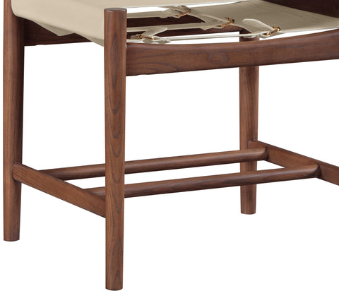 Isolde Beige Vegan Leather Upholstered Dining Chair , 2-Piece (Style 2)