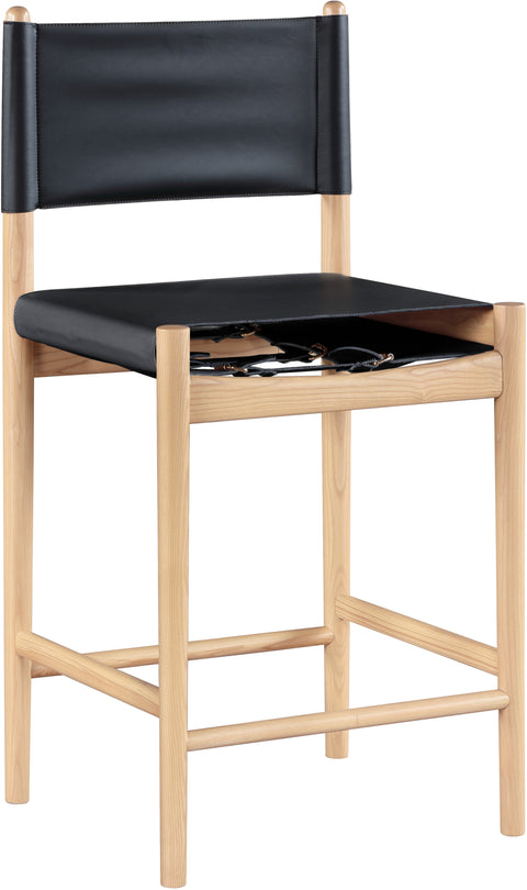 Rhea Vegan Leather Upholstered Counter Stool, 1 Piece