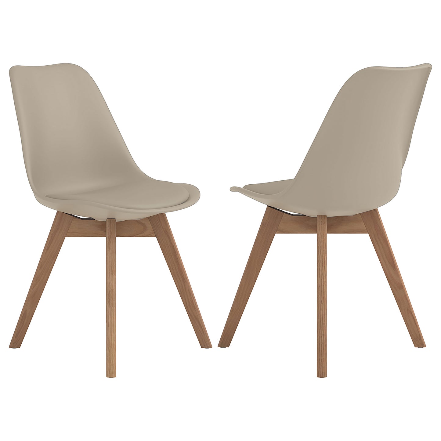 kingman polypropylene dining side chair tan (set of 2)tan