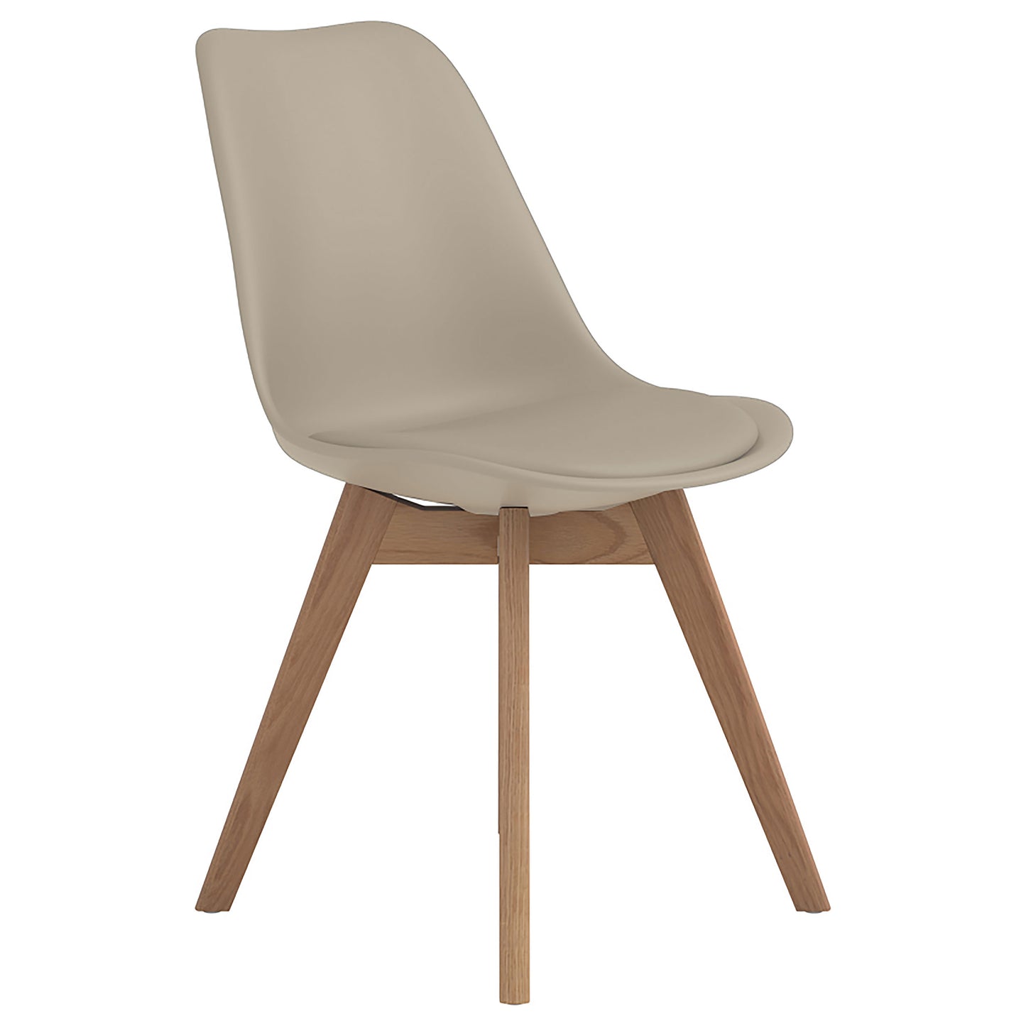 kingman polypropylene dining side chair tan (set of 2)tan