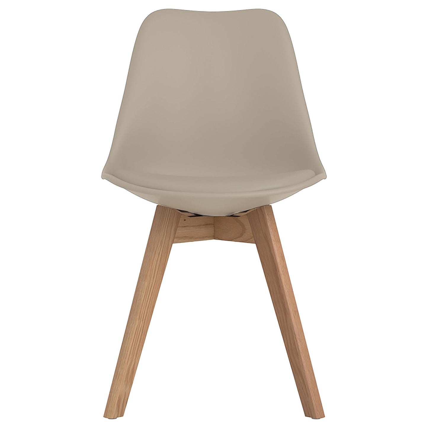 kingman polypropylene dining side chair tan (set of 2)tan