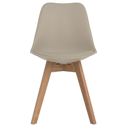 Kingman Polypropylene Dining Side Chair Tan (Set of 2)Tan