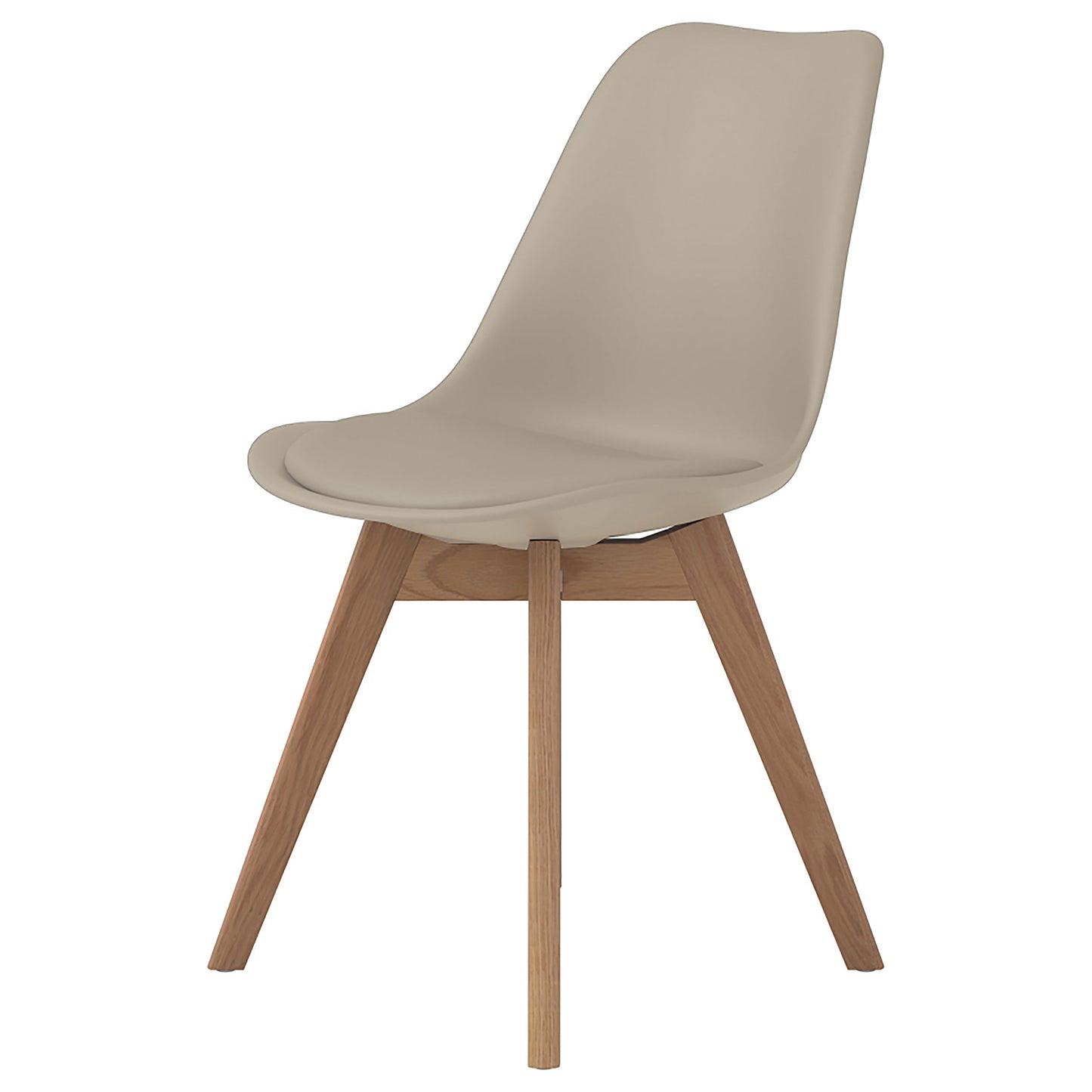 kingman polypropylene dining side chair tan (set of 2)tan