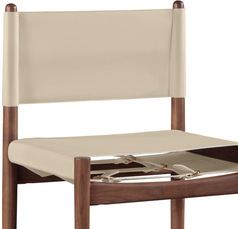 Isolde Beige Vegan Leather Upholstered Counter Stool , 1 Piece (Style 2)