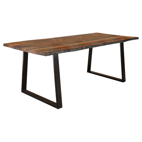 Dianella 80-inch Live Edge Dining Table Grey SheeshamGrey Sheesham