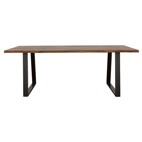 Dianella 80-inch Live Edge Dining Table Grey SheeshamGrey Sheesham