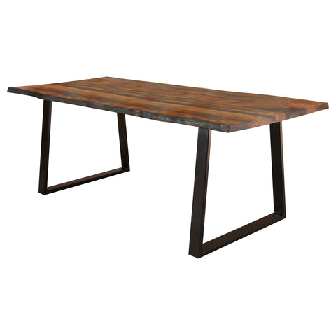Dianella 80-inch Live Edge Dining Table Grey SheeshamGrey Sheesham
