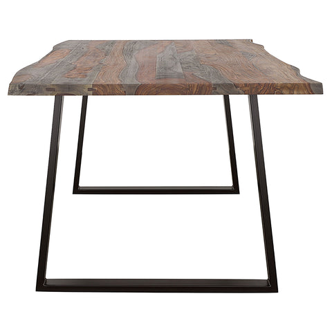 Dianella 80-inch Live Edge Dining Table Grey SheeshamGrey Sheesham