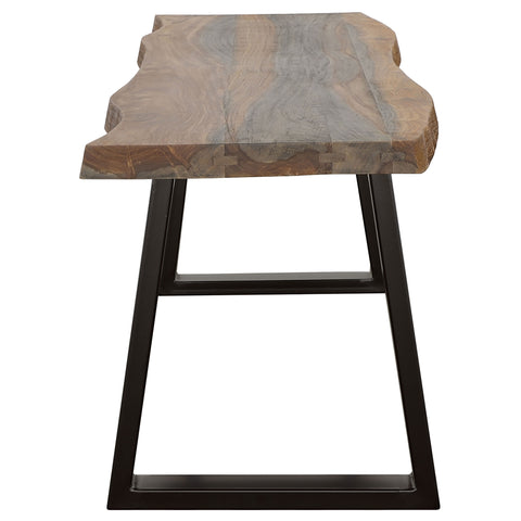 Dianella Live Edge Wood Dining Bench Grey SheeshamGrey Sheesham
