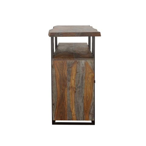 Dianella 4-door Solid Wood Sideboard Buffet Grey SheeshamGrey Sheesham