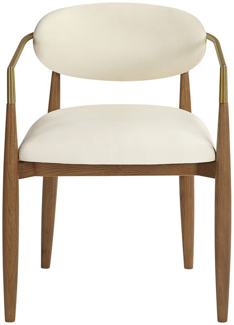 Indie Vegan Leather Upholstered Dining Arm Chair, 2-Piece (Configuration 2)