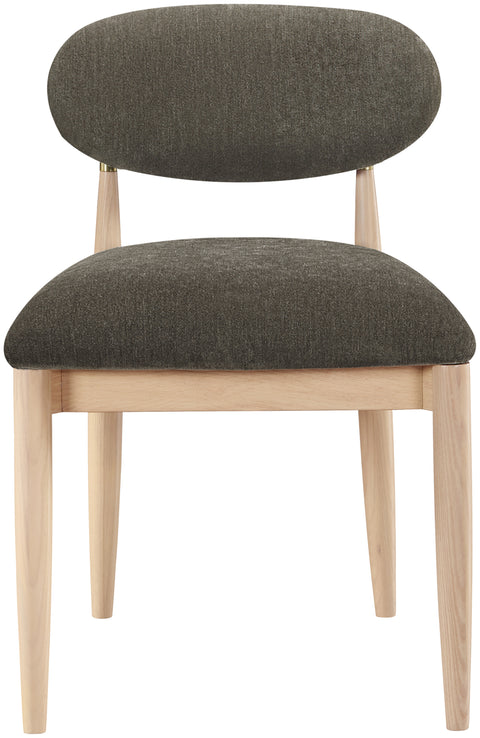 Harlow Brown Performance Fabric Upholstered Dining Side Chair, 2-Piece