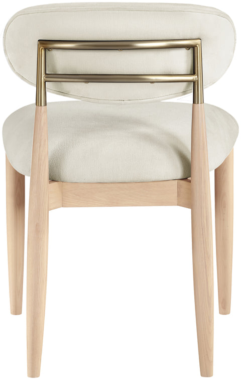 Harlow Cream Performance Fabric Upholstered Dining Side Chair , 2-Piece (Style 1)