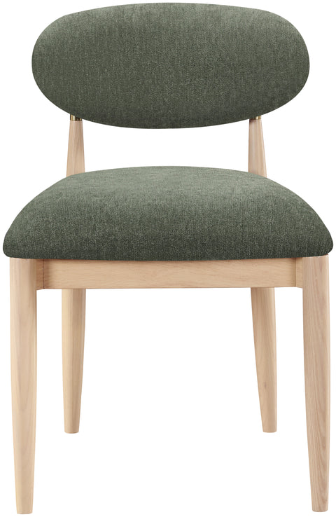 Harlow Olive Performance Fabric Upholstered Dining Side Chair , 2-Piece (Style 1)