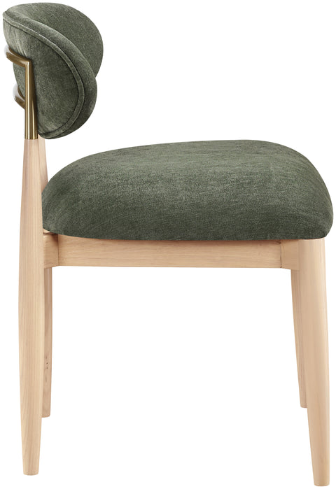 Harlow Olive Performance Fabric Upholstered Dining Side Chair , 2-Piece (Style 1)