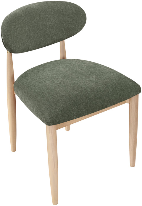 Harlow Olive Performance Fabric Upholstered Dining Side Chair , 2-Piece (Style 1)