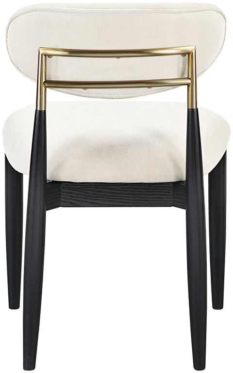 Harlow Beige Performance Fabric Upholstered Dining Side Chair , 2-Piece (Style 1)
