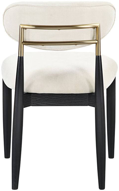 Harlow Cream Performance Fabric Upholstered Dining Side Chair , 2-Piece (Style 2)